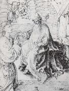 Youth kneeling beffore the judge Albrecht Durer